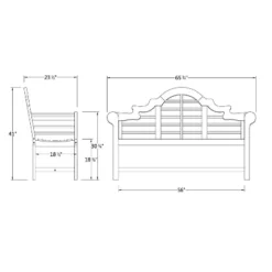 Lutyens 5ft Teak Bench - Natural - Cambridge Casual -Crosley Sales Store GUEST b0bfb909 b08d 46e0 9459 81f486e797f6