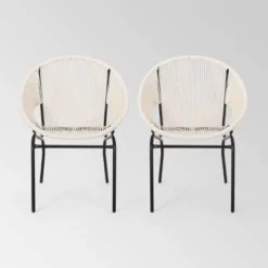 Nusa 2pk Faux Rattan Patio Club Chairs - Christopher Knight Home -Crosley Sales Store GUEST b12ba313 e0f5 4873 b0cb d33442562e9b