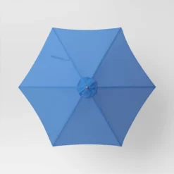 9'x9' Market Patio Umbrella - Light Wood Pole - Threshold™ -Crosley Sales Store GUEST b15f45bf 5723 462b b18e bf9dc87dff6c