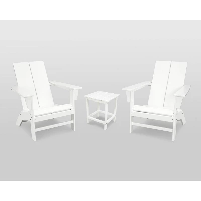 St. Croix 3pc Contemporary Adirondack Set - POLYWOOD 5 St. Croix 3pc Contemporary Adirondack Set - POLYWOOD - Image 5
