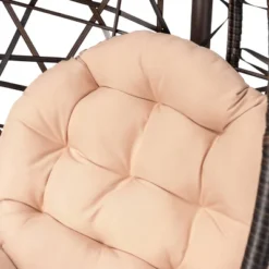 Cayuse Wicker Tear Drop Hanging Chair - Brown/Tan - Christopher Knight Home -Crosley Sales Store GUEST b3679443 322f 41cd 9c13 c397d630e41a