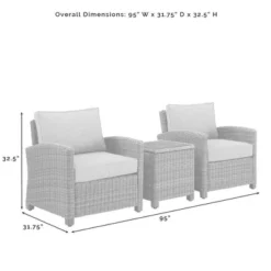 Bradenton 3pc Outdoor Wicker Seating Set With Two Chairs & Side Table Sangria - Crosley 11 Bradenton 3pc Outdoor Wicker Seating Set With Two Chairs & Side Table Sangria - Crosley -Crosley Sales Store GUEST b63e0f35 8aff 45b5 9657 4b31e16c6a17
