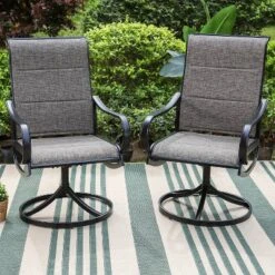 Patio Set With Steel Table With 1.57" Umbrella Hole & Steel Swivel Sling Arm Chairs - Captiva Designs 25 Patio Set With Steel Table With 1.57" Umbrella Hole & Steel Swivel Sling Arm Chairs - Captiva Designs -Crosley Sales Store GUEST b661f209 8e62 42d0 a960 a8bddabf7e11