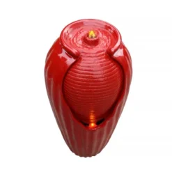 Teamson Home Indoor/Outdoor Contemporary Vase Water Fountain With LED Lights, Red 11 Teamson Home Indoor/Outdoor Contemporary Vase Water Fountain With LED Lights, Red -Crosley Sales Store GUEST b9c868f0 8004 432c 9256 e5d539587b23