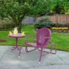 Northlight Outdoor Retro Metal Tulip Glider Patio Chair, Purple