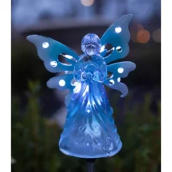 33.85" Acrylic Solar Angel Stake Blue - Exhart -Crosley Sales Store GUEST ba5bafe0 c074 43a5 8def 3b1326cdbd03