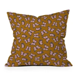Little Arrow Design Co. Monarch Butterflies Outdoor Throw Pillow Pink/Brown - Deny Designs -Crosley Sales Store GUEST ba6c7059 df1b 4e72 b6c9 87555734c5b0
