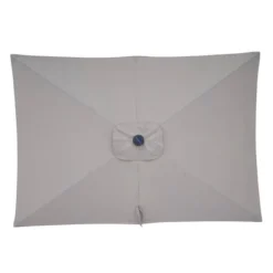 10' X 6.5' Solar LED Patio Umbrella With Tilt And Crank Lift Gray - Wellfor -Crosley Sales Store GUEST ba7819f7 aca9 47e2 b9fd 500f574de038