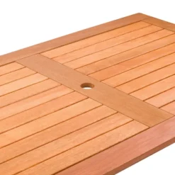 5pc Outdoor Dining Set - Natural - CorLiving -Crosley Sales Store GUEST bacc947c 5fe6 4961 aa7a 0b504b63bd7d