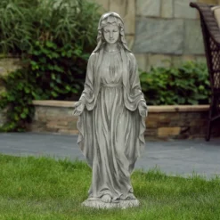 LuxenHome 30.5" H Virgin Mary Indoor Outdoor Statue Garden Statues, Gray Or Ivory 18 LuxenHome 30.5" H Virgin Mary Indoor Outdoor Statue Garden Statues, Gray Or Ivory -Crosley Sales Store GUEST bd557843 8f00 430a 949b e5ee18fd61ec