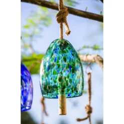 Evergreen Art Glass Speckle Turquoise Bell Chime -Crosley Sales Store GUEST bddd6b78 bcee 46eb 8d8a 92fbbfdba17e