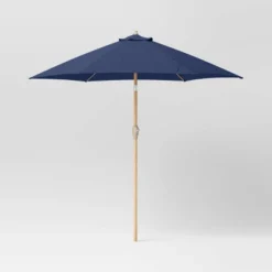 9'x9' Market Patio Umbrella - Light Wood Pole - Threshold™ -Crosley Sales Store GUEST be73022e d97d 40e5 9e1f 587397b2c049