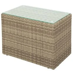 5pc Wicker Patio Seating Set With Cushions - Brown/Beige - GODEER -Crosley Sales Store GUEST bf3ed2f3 fac4 4074 96c7 25fb95e852f8