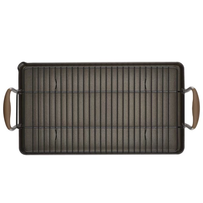 Anolon Advanced Home 10"x18" Double Burner Griddle Bronze 9 Anolon Advanced Home 10"x18" Double Burner Griddle Bronze - Image 9