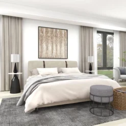 Metal Fabric Patio Garden Stool - Olivia & May -Crosley Sales Store GUEST c1fd3999 7e7c 49bf 9db2 c17dfb1e7595