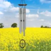 Woodstock Wind Chimes Signature Collection, Wind Fantasy Chime, 24'' Silver Wind Chime