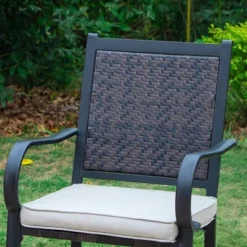 7pc Patio Dining Set With Steel Table & Chairs With Cushions - Captiva Designs -Crosley Sales Store GUEST c28904d5 a869 4b67 96ec c44fb96f0d01