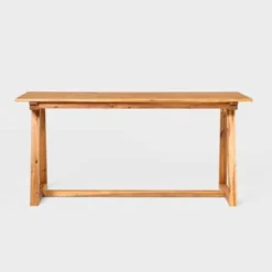 Saracina Home 66" Modern Slatted Rectangle Outdoor Dining Table With Trapezoid Legs 11 Saracina Home 66" Modern Slatted Rectangle Outdoor Dining Table With Trapezoid Legs -Crosley Sales Store GUEST c35fd695 0b5d 4738 9224 23dafac97cf4