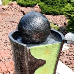 Sunnydaze Decor Sunnydaze 39"H Electric Polyresin Art Deco Modern Rippling Stream Outdoor Water Fountain -Crosley Sales Store GUEST c36506ef 41da 4e44 9d51 42b38e287fd1
