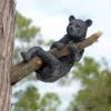 Design Toscano Up A Tree Hanging Black Bear Cub Sculpture