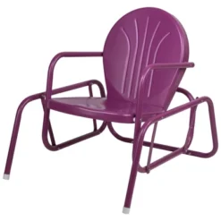 Northlight Outdoor Retro Metal Tulip Glider Patio Chair, Purple 5 Northlight Outdoor Retro Metal Tulip Glider Patio Chair, Purple -Crosley Sales Store GUEST c47b76cb dd43 4e72 bcd5 6cf94208656e