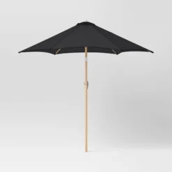 9'x9' Market Patio Umbrella - Light Wood Pole - Threshold™ -Crosley Sales Store GUEST c4c0bbb8 c405 41bf b52a c8a0a08399af
