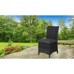 Bora Bora Patio 2pk Wicker Dining Chair Set - Gray - Teva Patio Furniture -Crosley Sales Store GUEST c6bea50d c298 4de3 a9ed 9f63f7f1f863