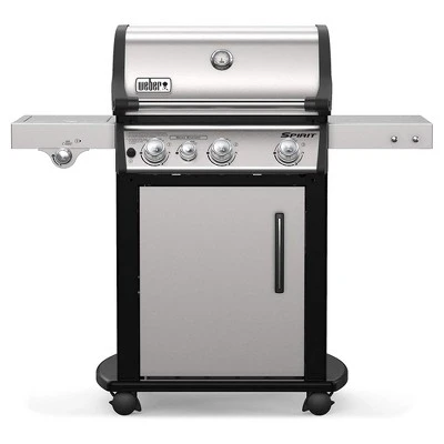 Weber Spirit SP-335 Stainless Steel 3 Burner 32000 BTUs Lidded Liquid Propane Gas Grill With 529 Sq In Cooking Area, Side Burner, And Sear Station 1 Weber Spirit SP-335 Stainless Steel 3 Burner 32000 BTUs Lidded Liquid Propane Gas Grill With 529 Sq In Cooking Area, Side Burner, And Sear Station