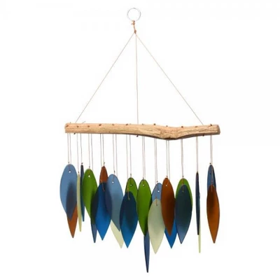 Home & Garden Atlantic Coast Windchime - One Wind Chime 14.0 Inches - Spring Summer - Geblueg168 - Glass - Multicolored 1 Home & Garden Atlantic Coast Windchime - One Wind Chime 14.0 Inches - Spring Summer - Geblueg168 - Glass - Multicolored
