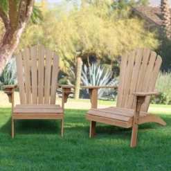 Sherwood Oversized Adirondack Chair With Cup Holder - Teak - Cambridge Casual -Crosley Sales Store GUEST c7d90744 d1df 4995 81bc 80763d8a75f7
