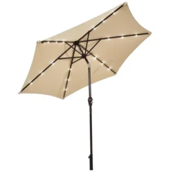 Costway 9' Solar LED Lighted Patio Market Umbrella Tilt Adjustment Crank Lift 18 Costway 9' Solar LED Lighted Patio Market Umbrella Tilt Adjustment Crank Lift -Crosley Sales Store GUEST c9ce8406 a04d 4fee b489 ef979ff0d431