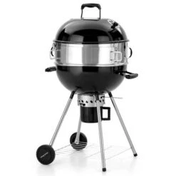 Captiva Designs E02GR013 22" Kettle Charcoal Grill With Pizza Ring And Pizza Stone - Black -Crosley Sales Store GUEST ca367df2 c16b 4a06 b03f 074ef6b66e48