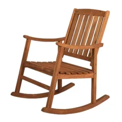 Penny Classic Slat-Back Acacia Wood Patio Outdoor Rocking Chair - JONATHAN Y -Crosley Sales Store GUEST cbe535b2 00bc 4356 8331 a967fbf4ea79