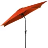 Costway 9FT Patio Umbrella Patio Market Steel Tilt W/ Crank Outdoor Yard Garden Orange