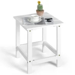 Tangkula 15" Outdoor Square Side End Table Wooden Coffee Table Suitable For Garden Patio Balcony White/Gray/Black 11 Tangkula 15" Outdoor Square Side End Table Wooden Coffee Table Suitable For Garden Patio Balcony White/Gray/Black -Crosley Sales Store GUEST cd654e0e cdda 4a21 a195 ccfc21be1561