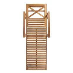 Perla 3pc Outdoor Acacia Wood Chaise Lounge Set With Cushions - Teak/Orange - Christopher Knight Home -Crosley Sales Store GUEST ce992a9b 7536 4392 ae18 0b4cef6bab80