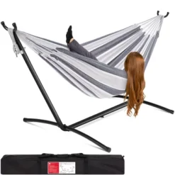 Best Choice Products 2-Person Brazilian-Style Cotton Double Hammock With Stand Set W/ Carrying Bag 27 Best Choice Products 2-Person Brazilian-Style Cotton Double Hammock With Stand Set W/ Carrying Bag -Crosley Sales Store GUEST d0687cb7 9237 4837 8d91 2ce53a0aba6f
