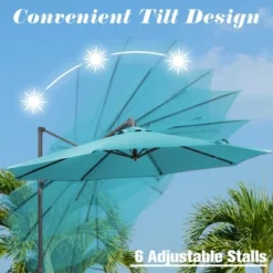 Aoodor Patio 10FT Off-set Hanging Aluminum Cantilever Umbrella（ Not Include A Base） -Crosley Sales Store GUEST d0bebf9b f9a0 4eab a0f2 796a0d5fc00c