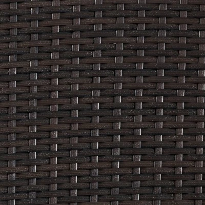 Palm Harbor Outdoor Wicker Ottoman - Sand - Crosley 8 Palm Harbor Outdoor Wicker Ottoman - Sand - Crosley - Image 8