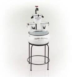 36" Buckets With Faucet Tabletop Fountain White - Alpine Corporation -Crosley Sales Store GUEST d1cef96b 38cd 4a2f 9a57 f0fd29a54c13