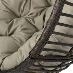Layla Indoor/Outdoor Hanging Basket Chair - Brown/Khaki - Christopher Knight Home -Crosley Sales Store GUEST d20fbf9f f62b 4aee 887e f2e7ddd7a957