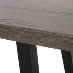 Pointe Outdoor Modern Industrial Aluminum Dining Bench - Gray/Matte Black - Christopher Knight Home -Crosley Sales Store GUEST d25d636c a43b 43e1 b730 8ea68bc43a39