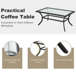 Costway 4 PCS Patio Furniture Set Cushion Sofa Loveseat Sectional Garden Deck Poolside 15 Costway 4 PCS Patio Furniture Set Cushion Sofa Loveseat Sectional Garden Deck Poolside -Crosley Sales Store GUEST d27fca52 d7e7 4f16 a20b 6da08f7a010d