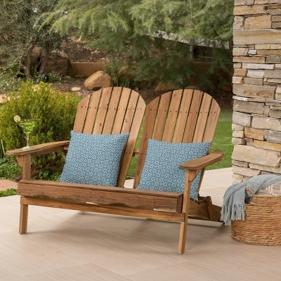 Malibu Acacia Wood Patio Adirondack Loveseat - Christopher Knight Home 1 Malibu Acacia Wood Patio Adirondack Loveseat - Christopher Knight Home