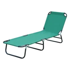 Outsunny Portable Outdoor Sun Lounger, Lightweight Folding Chaise Lounge Chair W/ 5-Position Adjustable Backrest For Beach, Poolside And Patio -Crosley Sales Store GUEST d356642c 51a2 4bbd ab2e 8dcf44d2785f