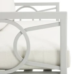 Ashford 4pc Outdoor Metal Conversation Set - Cream - Crosley -Crosley Sales Store GUEST d4473a12 ae1b 414d 857f cca852bd7aab