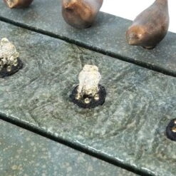 LuxenHome Patina Resin Rectangular Bubbler Outdoor Fountain With LED Lights And Bronze Birds -Crosley Sales Store GUEST d47175c7 1a2d 4b9c a83a 1266df22b508