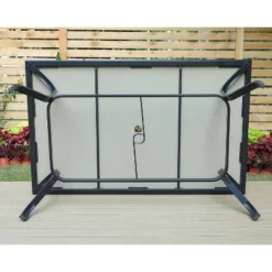 Patio Set With Steel Table With 1.57" Umbrella Hole & Steel Swivel Sling Arm Chairs - Captiva Designs 24 Patio Set With Steel Table With 1.57" Umbrella Hole & Steel Swivel Sling Arm Chairs - Captiva Designs -Crosley Sales Store GUEST d605c3a1 f33c 4bd4 baf1 fcac8a534219