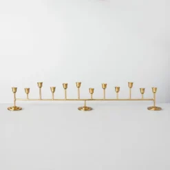 Antiqued Metal Taper Candelabra Brass Finish - Hearth & Hand™ With Magnolia -Crosley Sales Store GUEST d62a3121 0a9e 4351 ac83 c05923aa585d