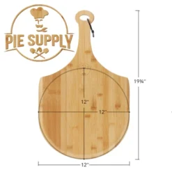 Pie Supply Bamboo Pizza Peel For Baking And Serving, Wood Paddle Cutting Board With Handle And Hanging Strap -Crosley Sales Store GUEST d7bfefd3 241c 484a 9aa4 7eafc95f8438